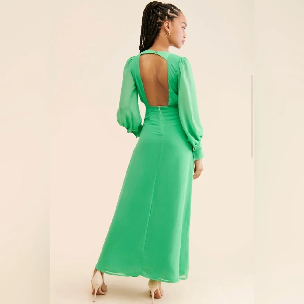 Laagam Maxi Dress - size Large - color green - Picture 2 of 10